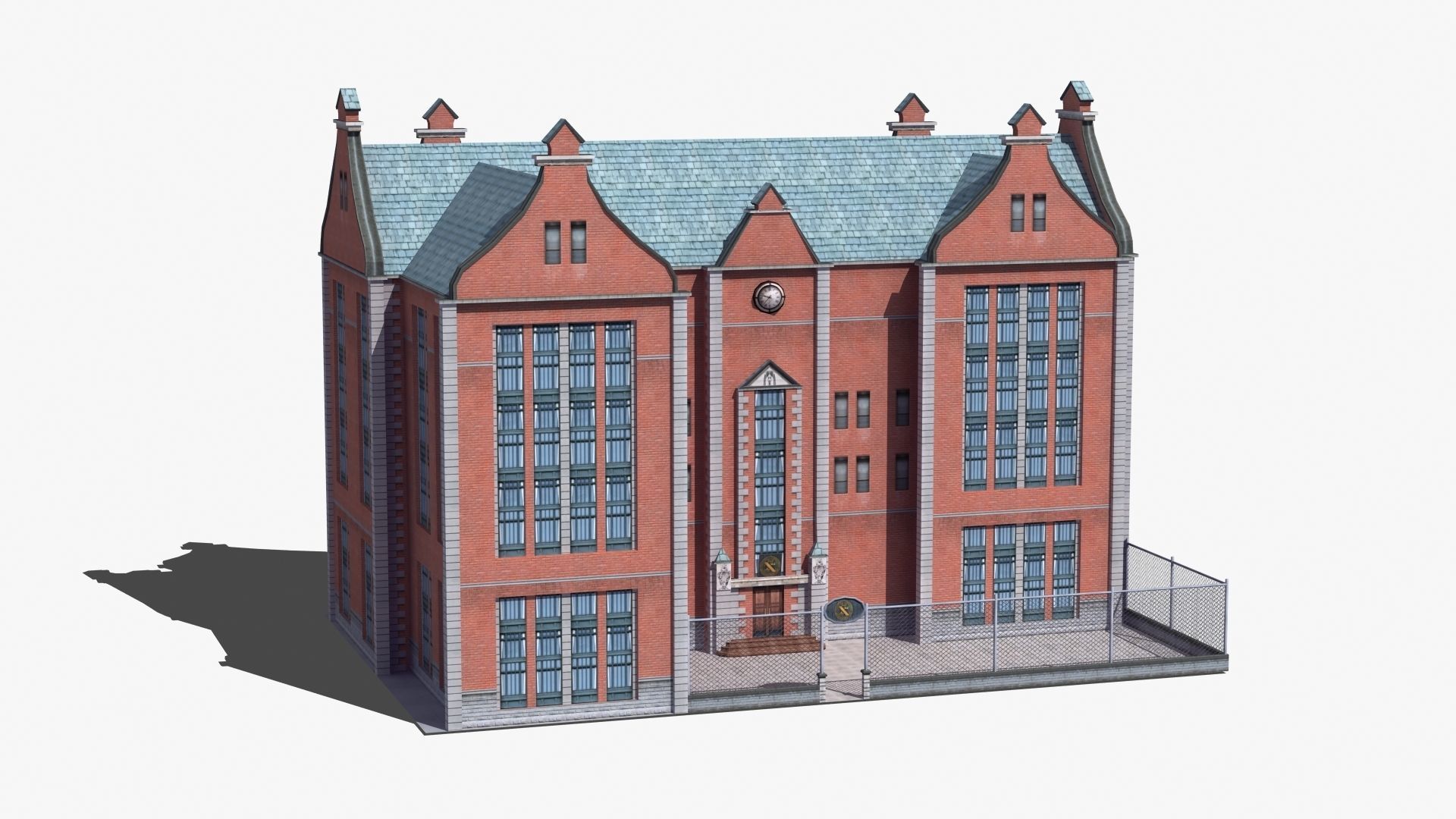 School Building 3D model_44