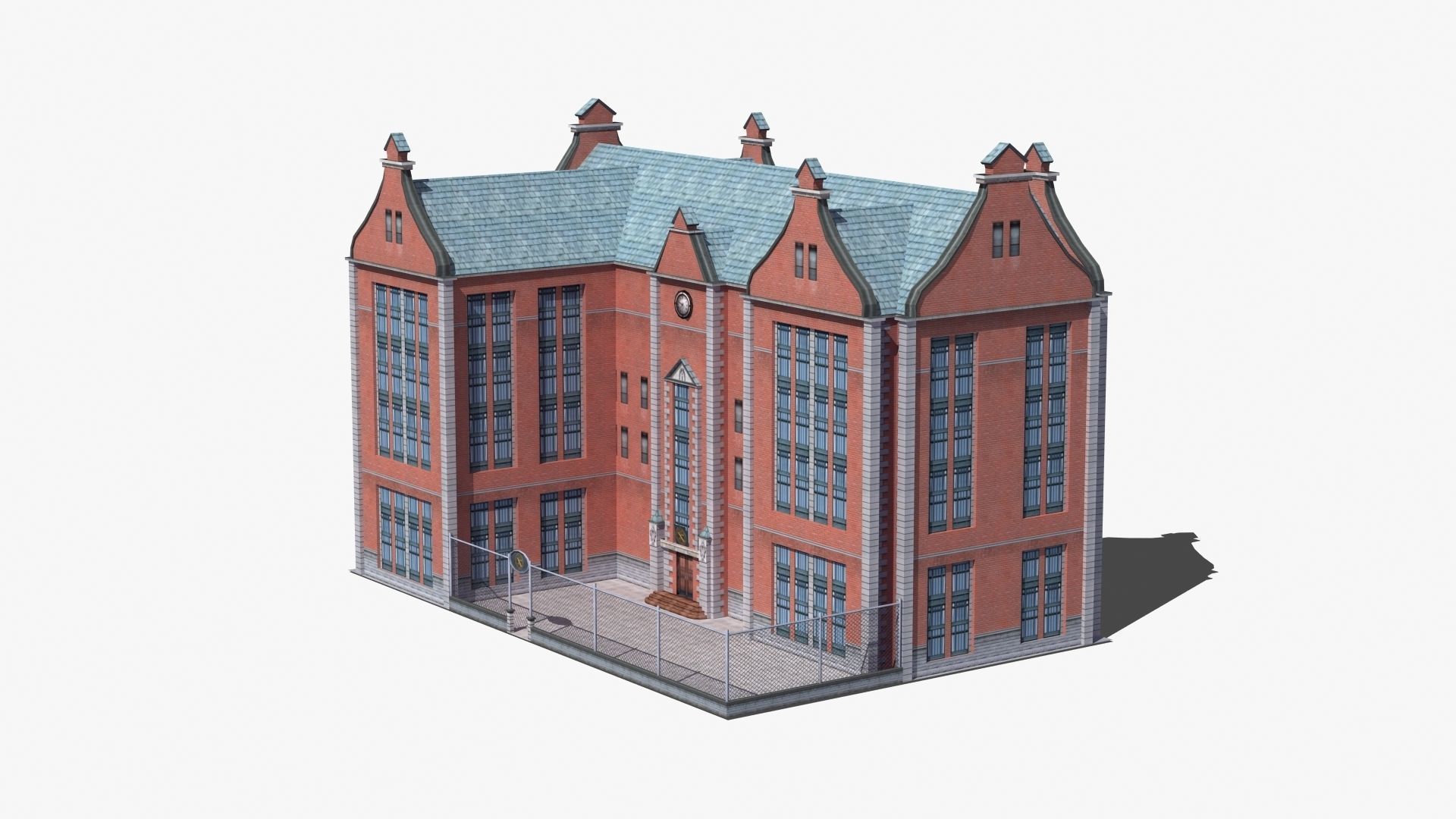 School Building 3D model_31