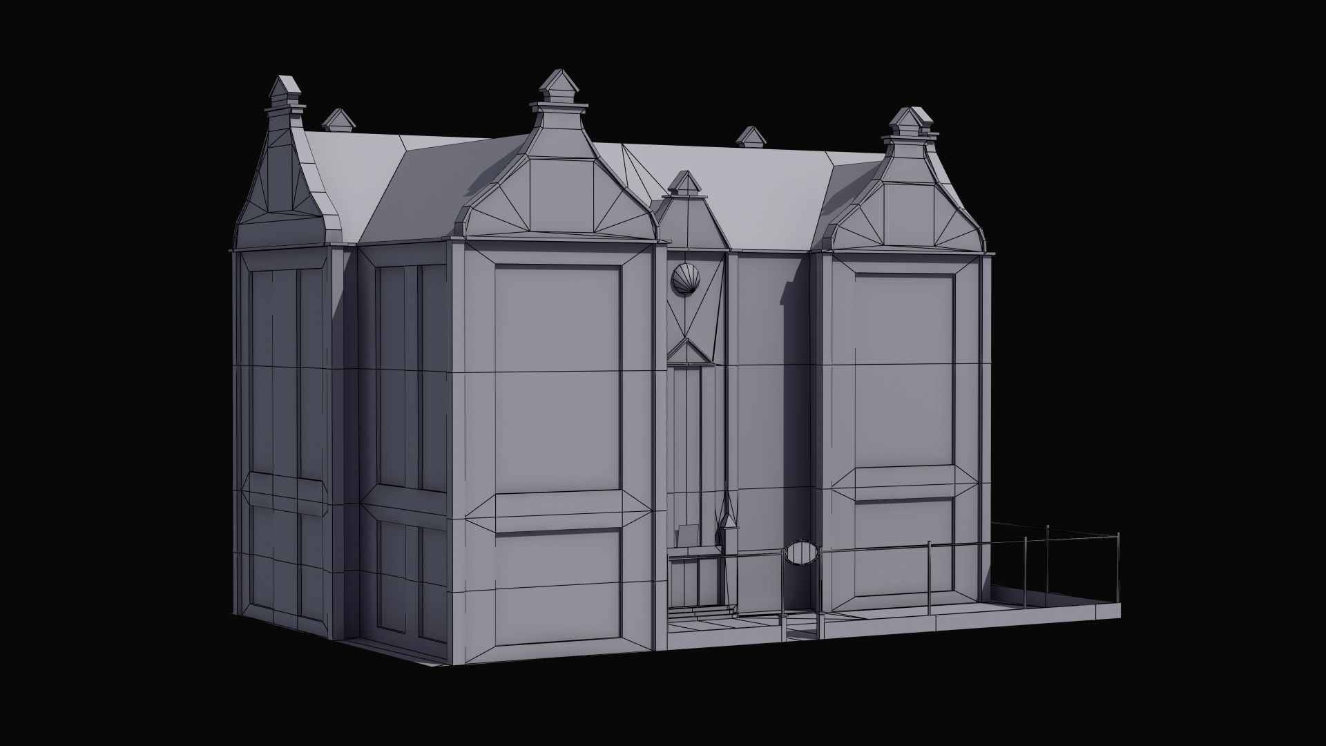 School Building 3D model_9