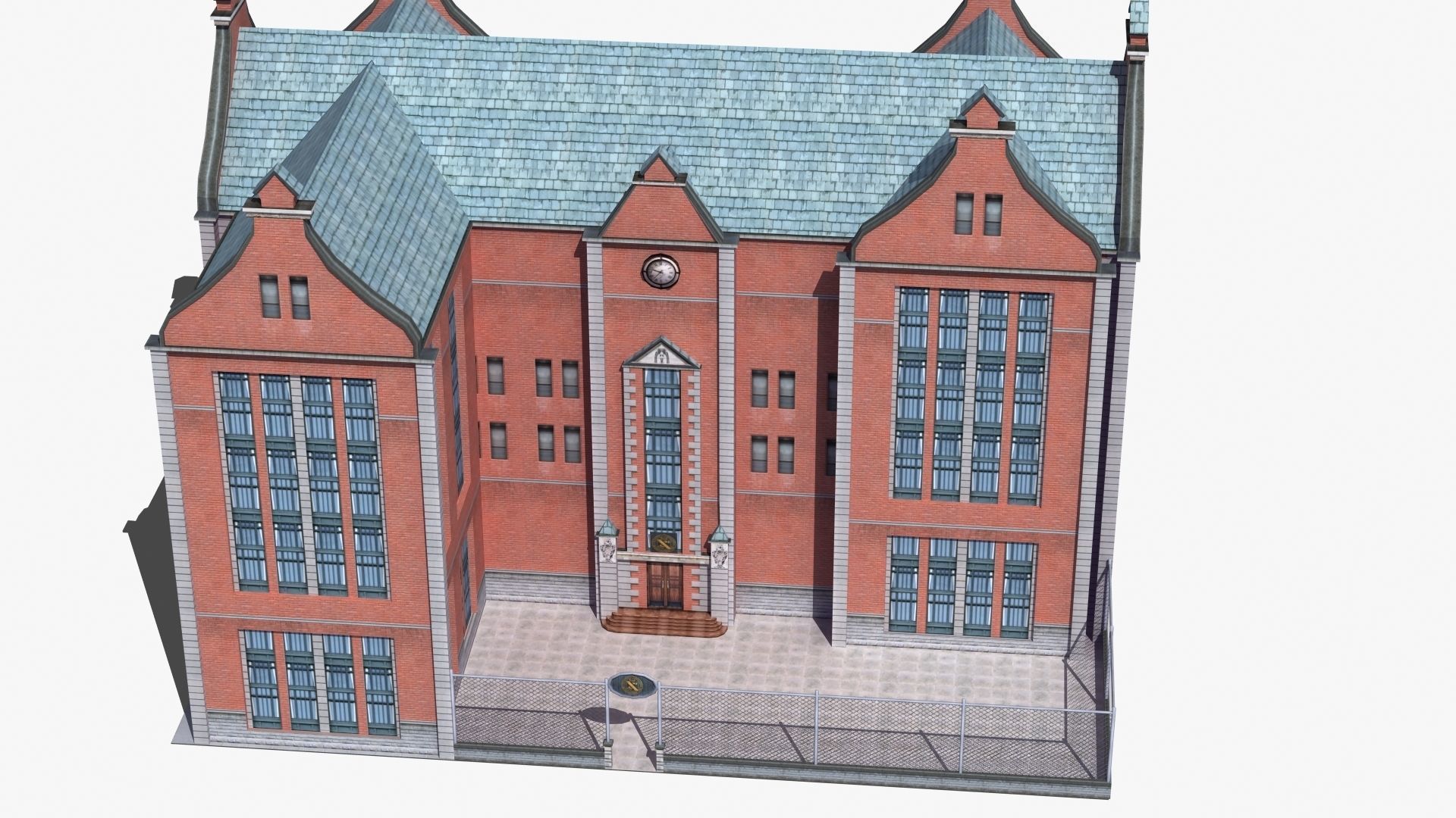 School Building 3D model_30