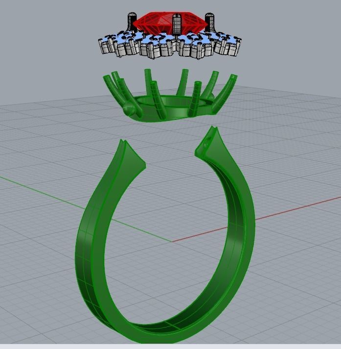 M RINGS N76 3D print model_9