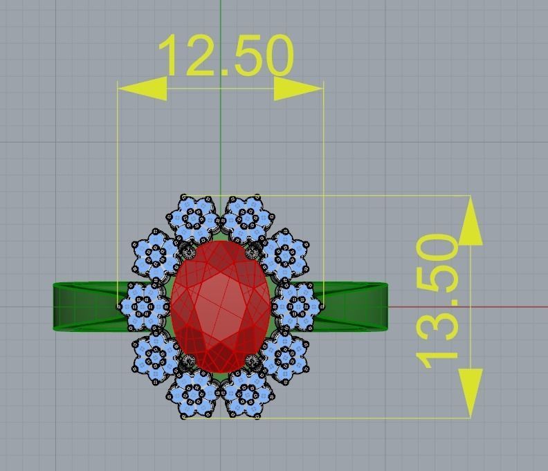 M RINGS N76 3D print model_10