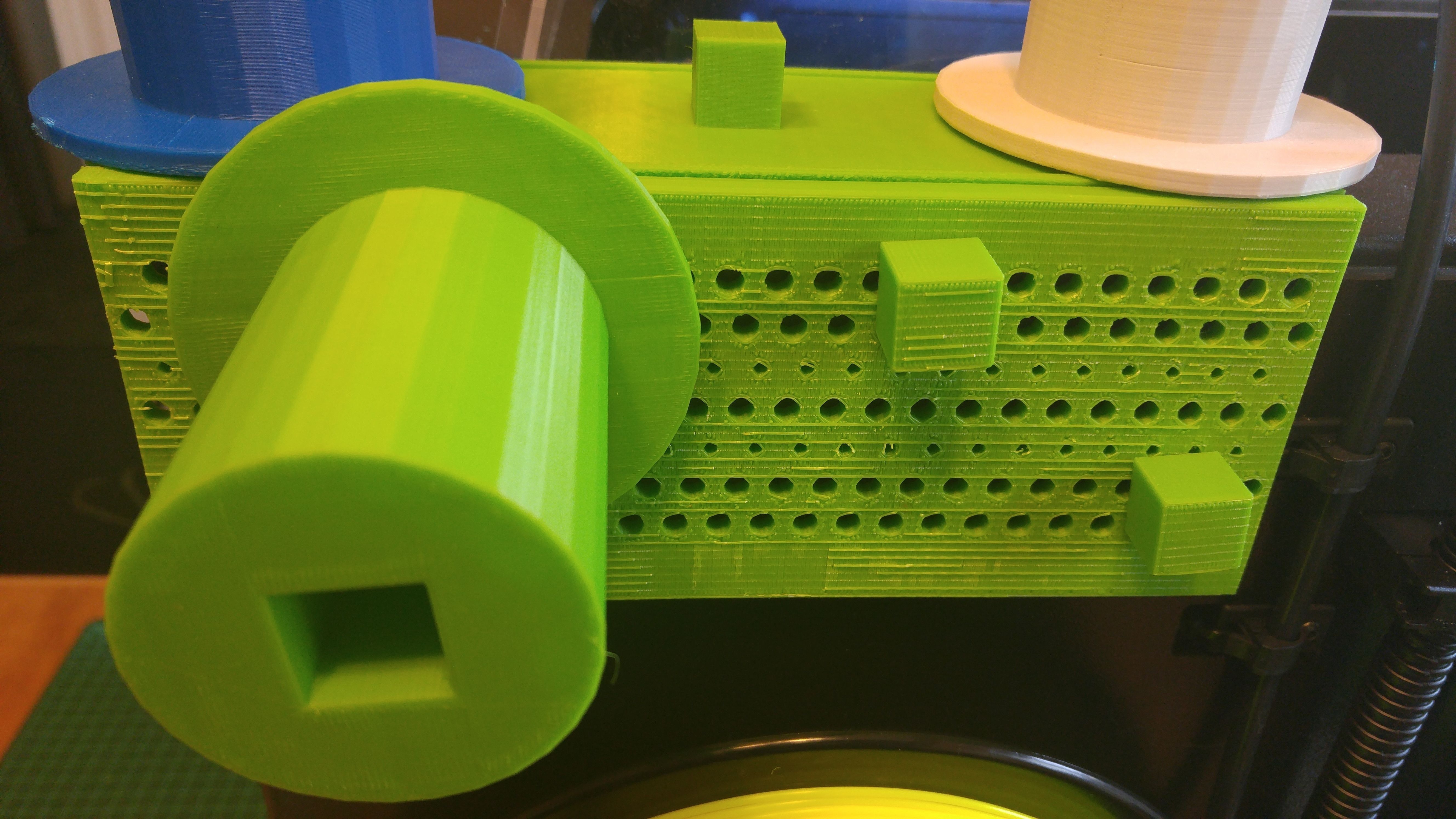 FlashForge Creator Pro Rear Mounted Peg Board 3D print model_3