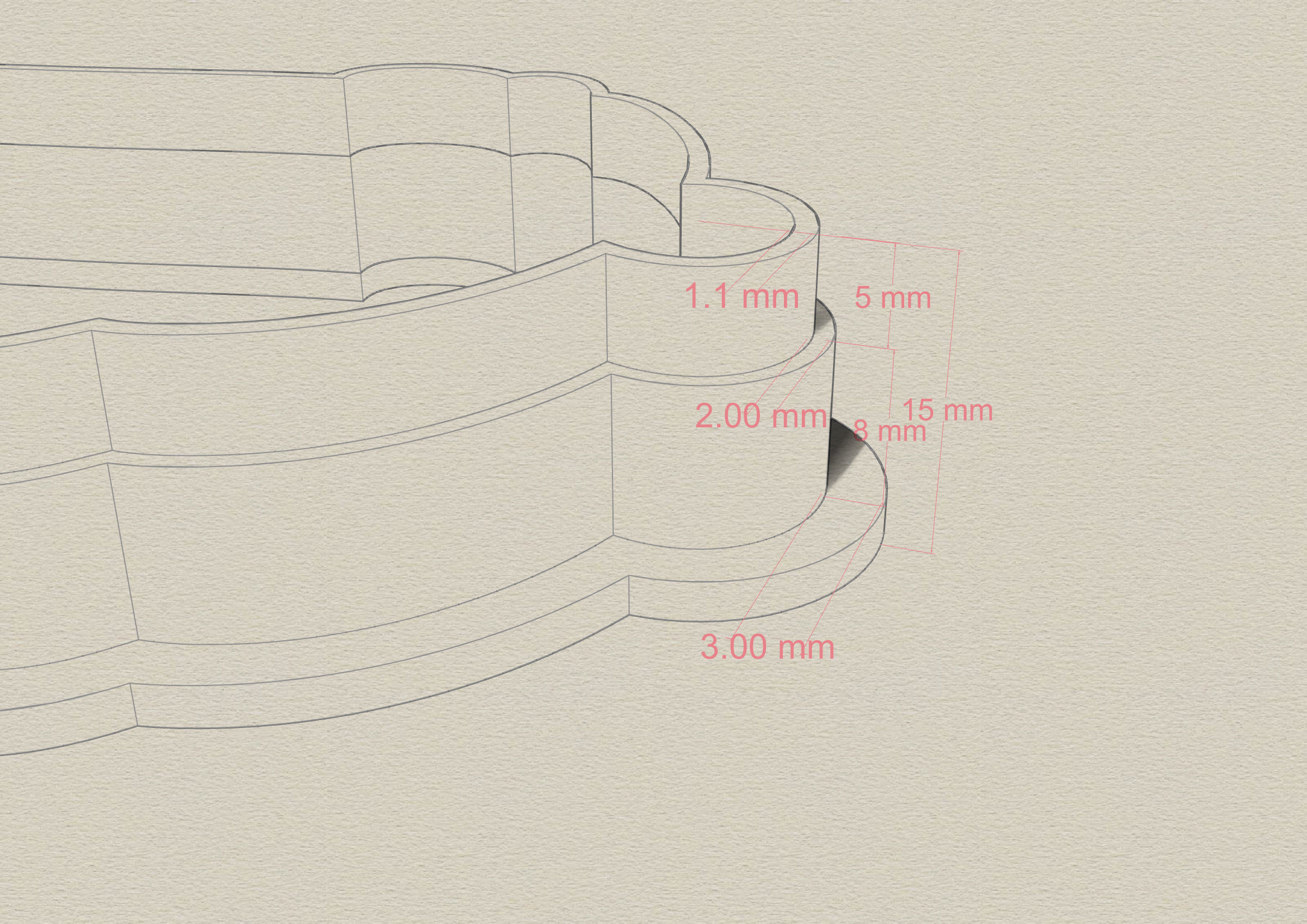  icecream cookie cutter  set of 8 3D print model_2