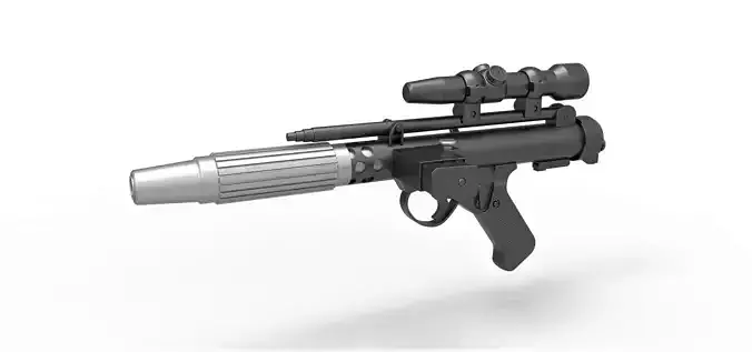 Rebel Fleet Trooper Blaster pistol DH-17 from Star Wars ROTJ 3D model