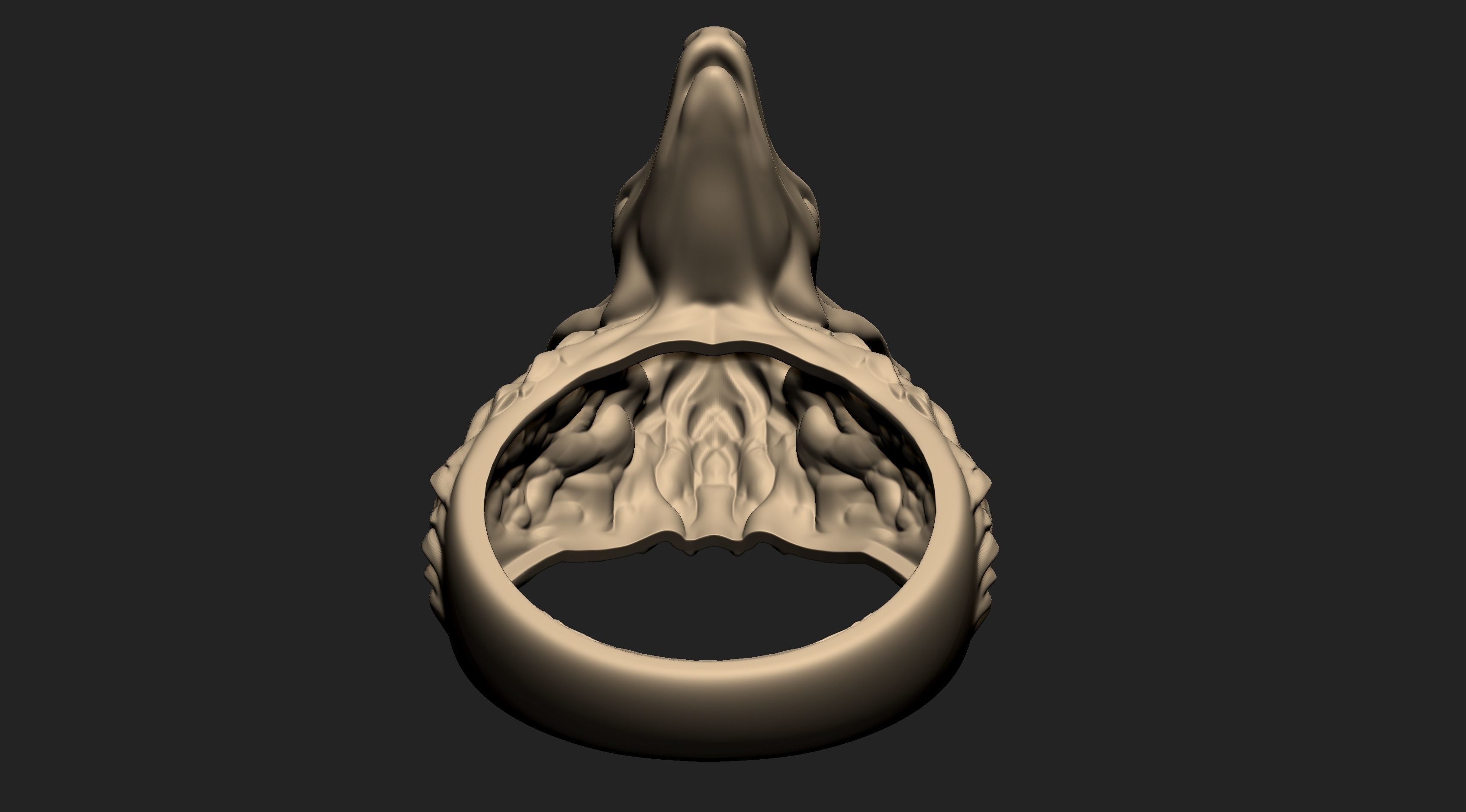 Deer Ring  3D print model_6