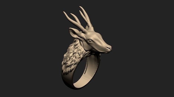 Deer Ring  3D print model
