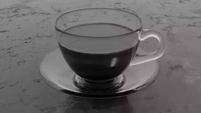 Glass Cup With Coffee
