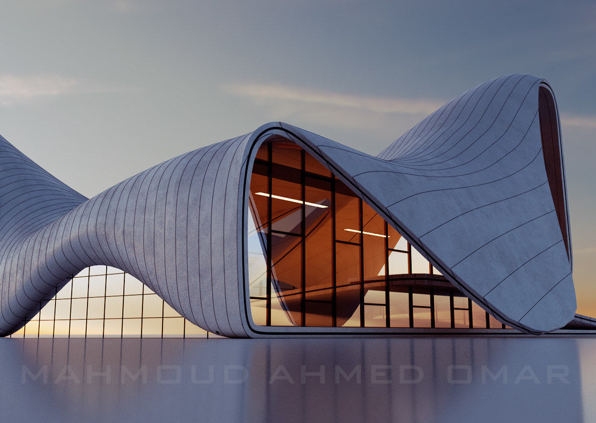 heydar aliyev center 3D model_1