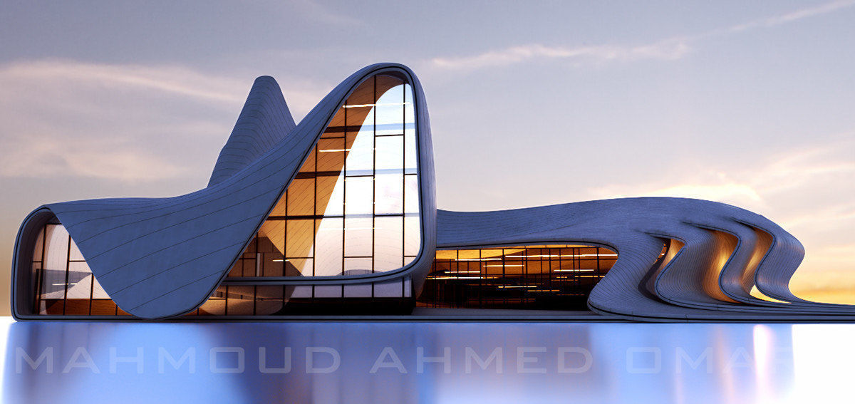 heydar aliyev center 3D model_2