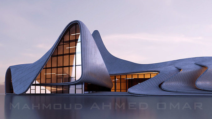 heydar aliyev center 3D model