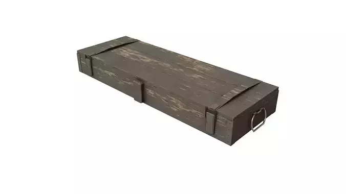 Game Ready Gun Crate Low-poly 3D model