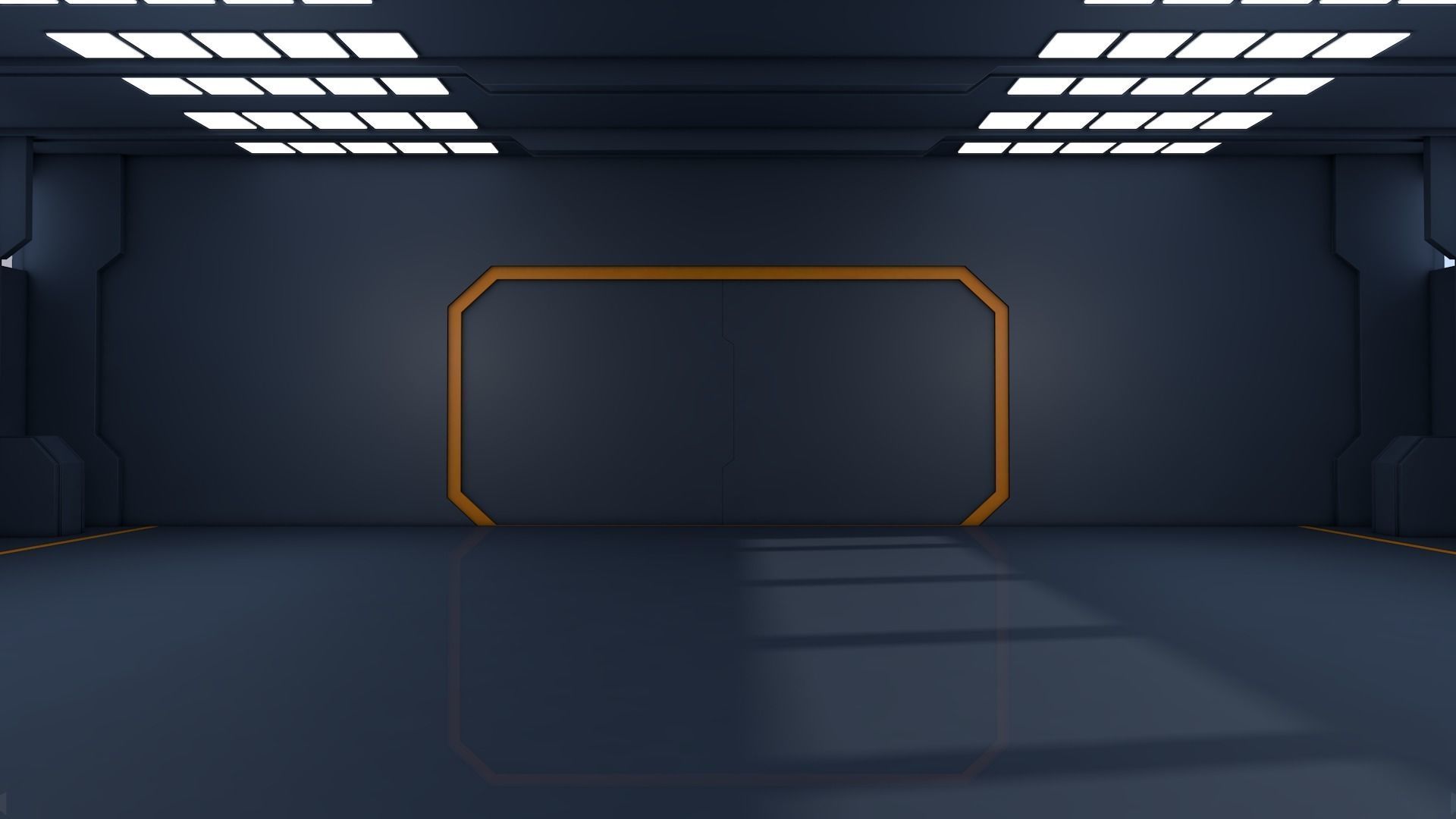 Sci Fi Warehouse 3D model_7