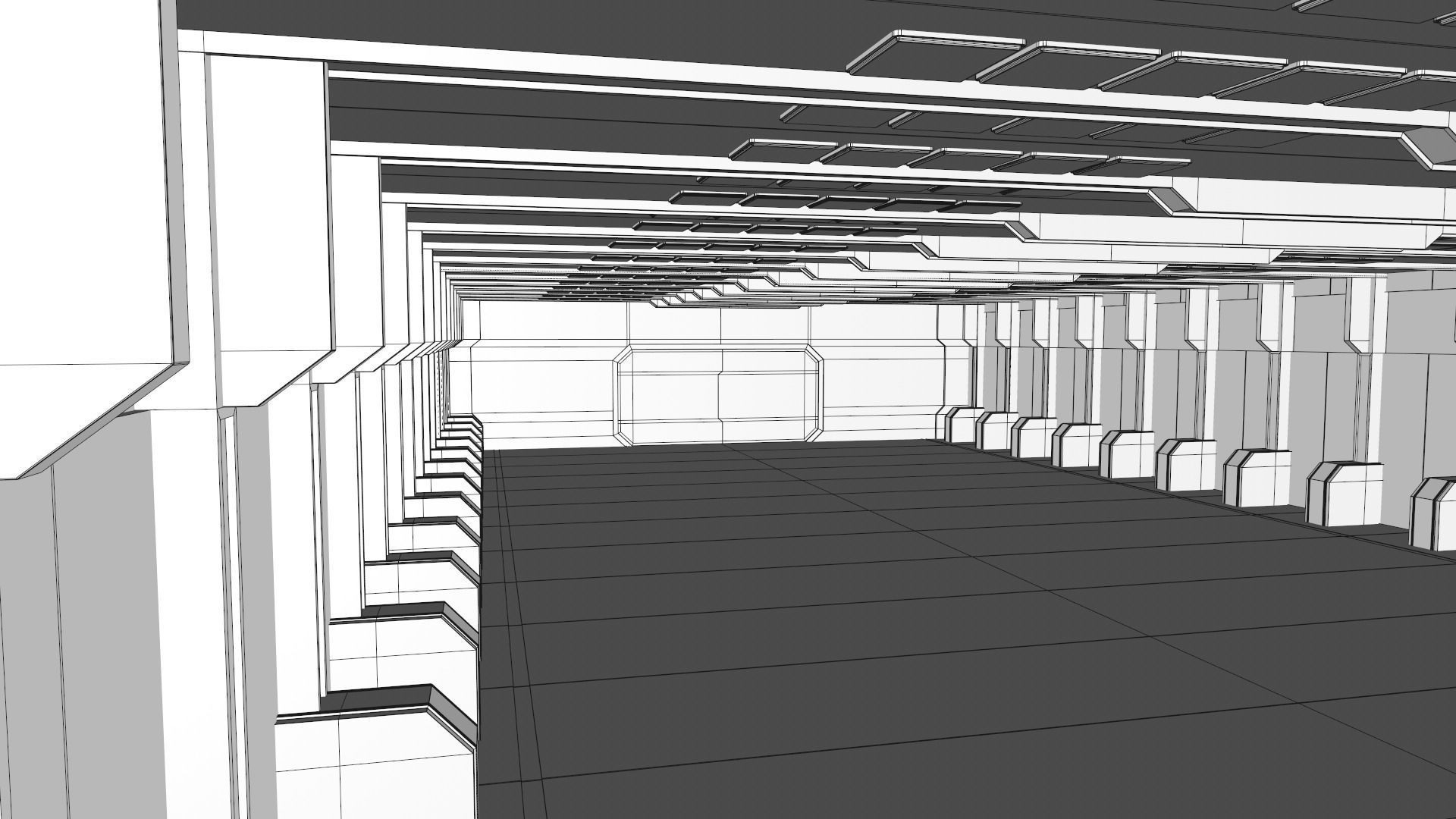 Sci Fi Warehouse 3D model_11