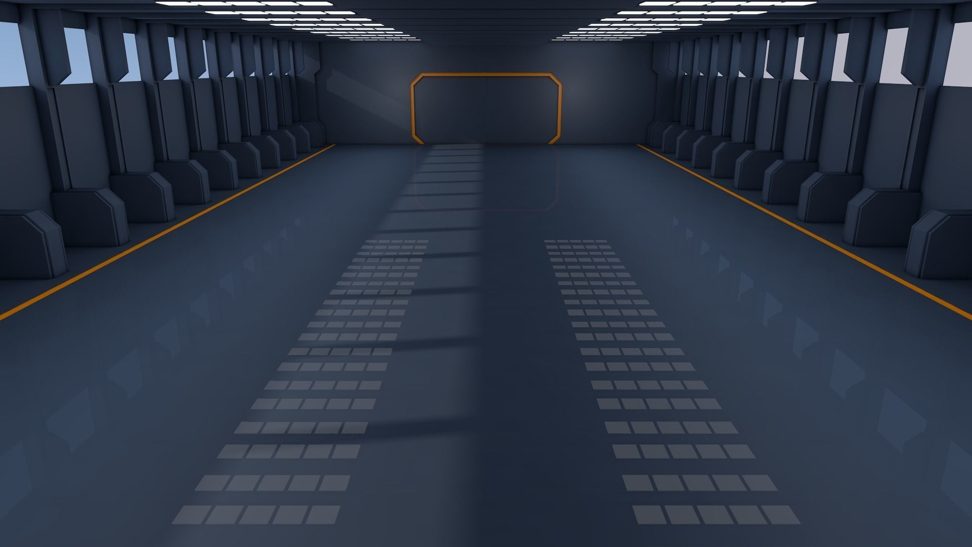 Sci Fi Warehouse 3D model_6