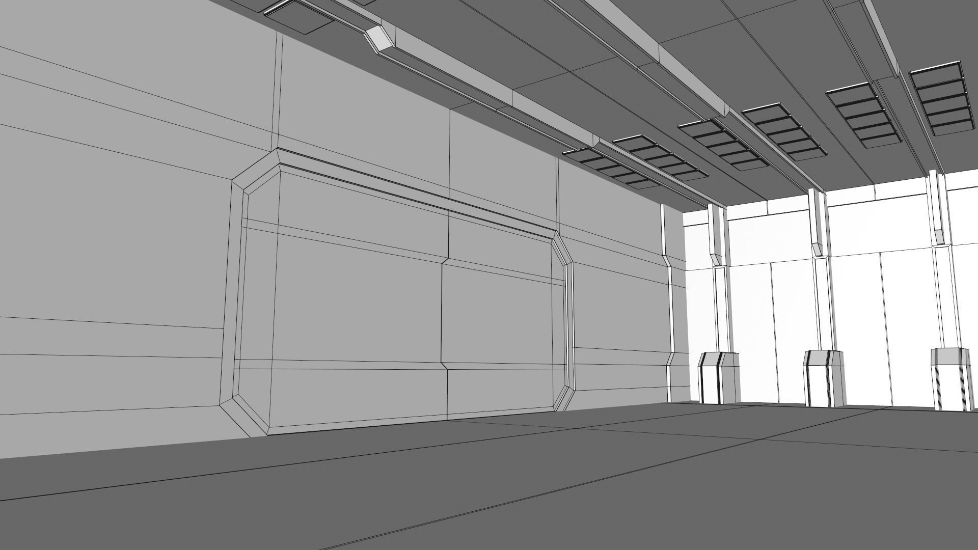 Sci Fi Warehouse 3D model_15