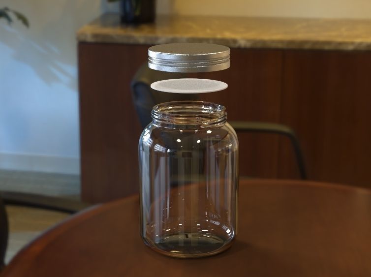 Pickle Jar 3D print model_4