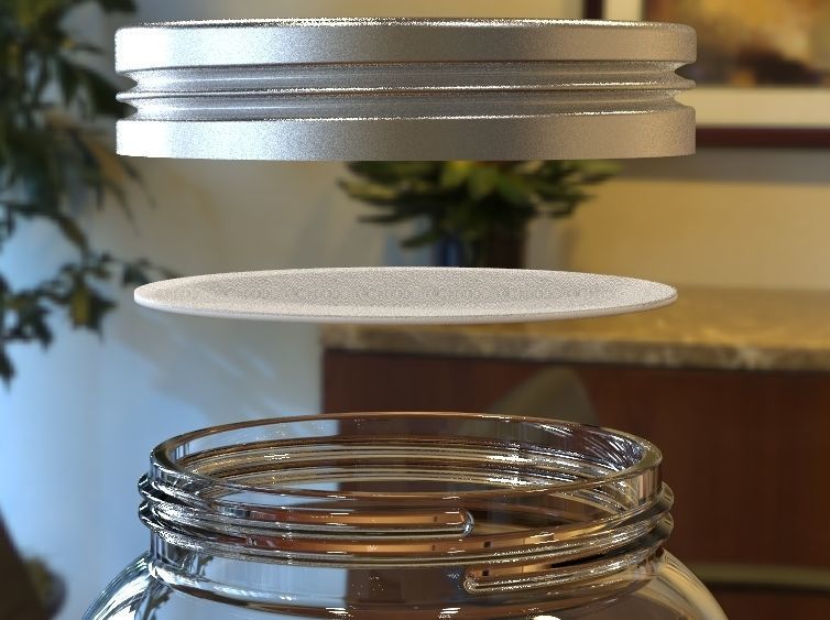 Pickle Jar 3D print model_7