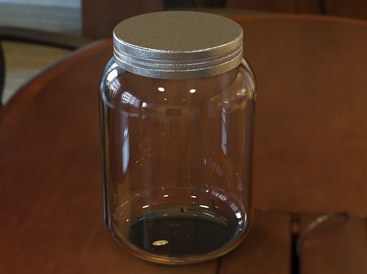 Pickle Jar 3D print model_3