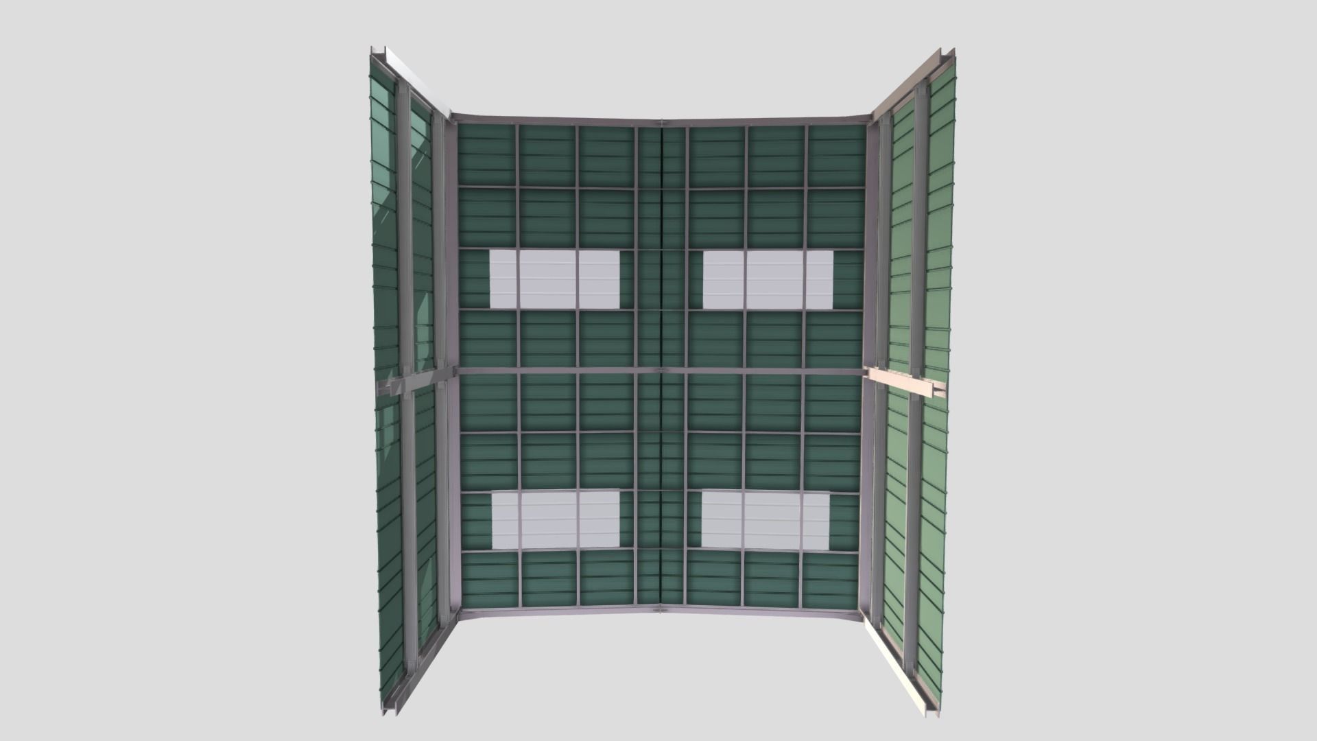 Warehouse Hanger Low-poly 3D model_6