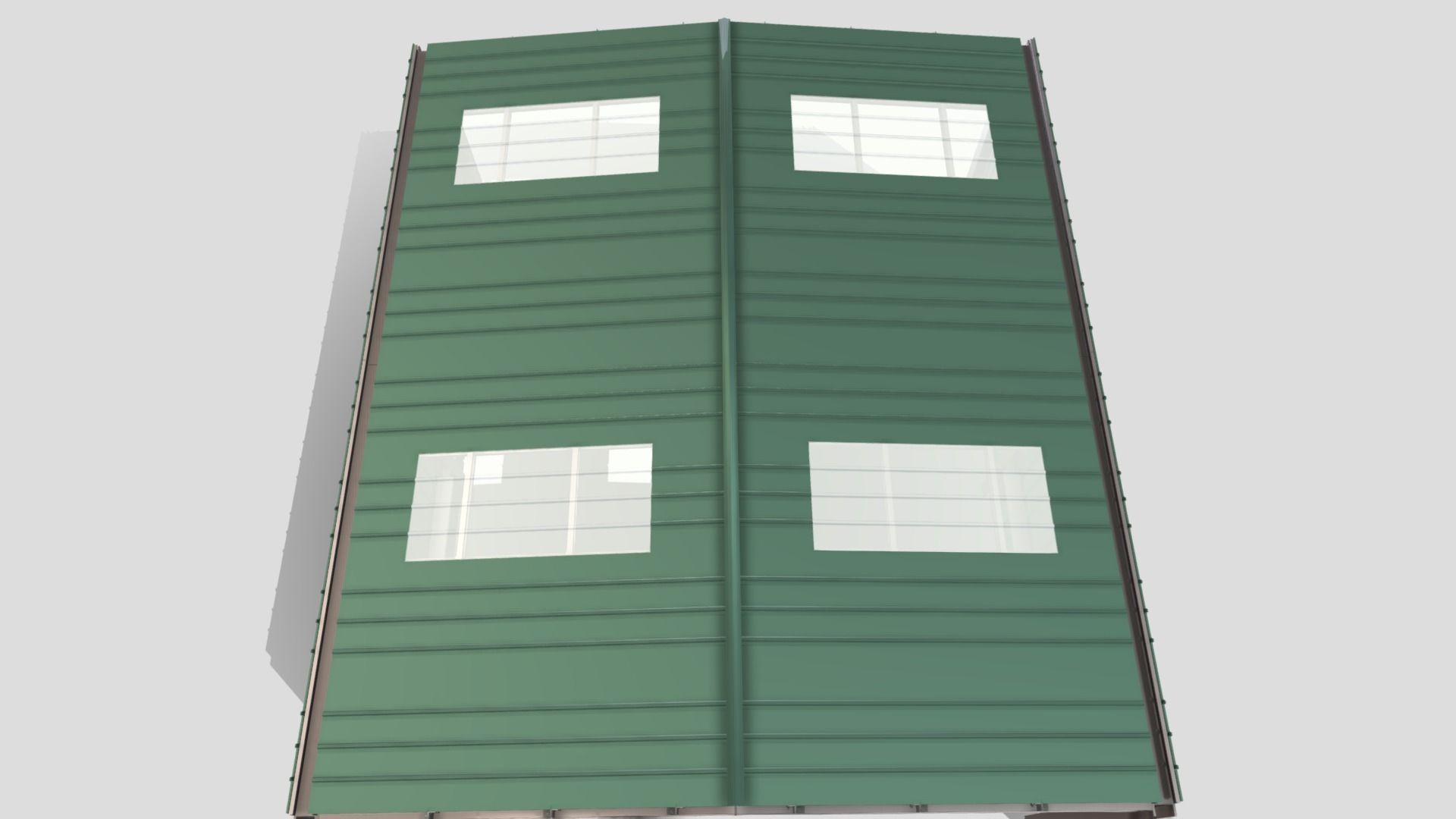 Warehouse Hanger Low-poly 3D model_5