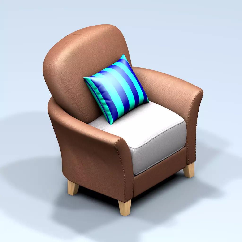 Armchair Cartoon Free 3D model