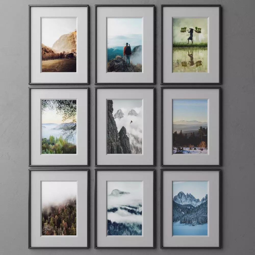 frame9 3x3 vert-24 3D model_0