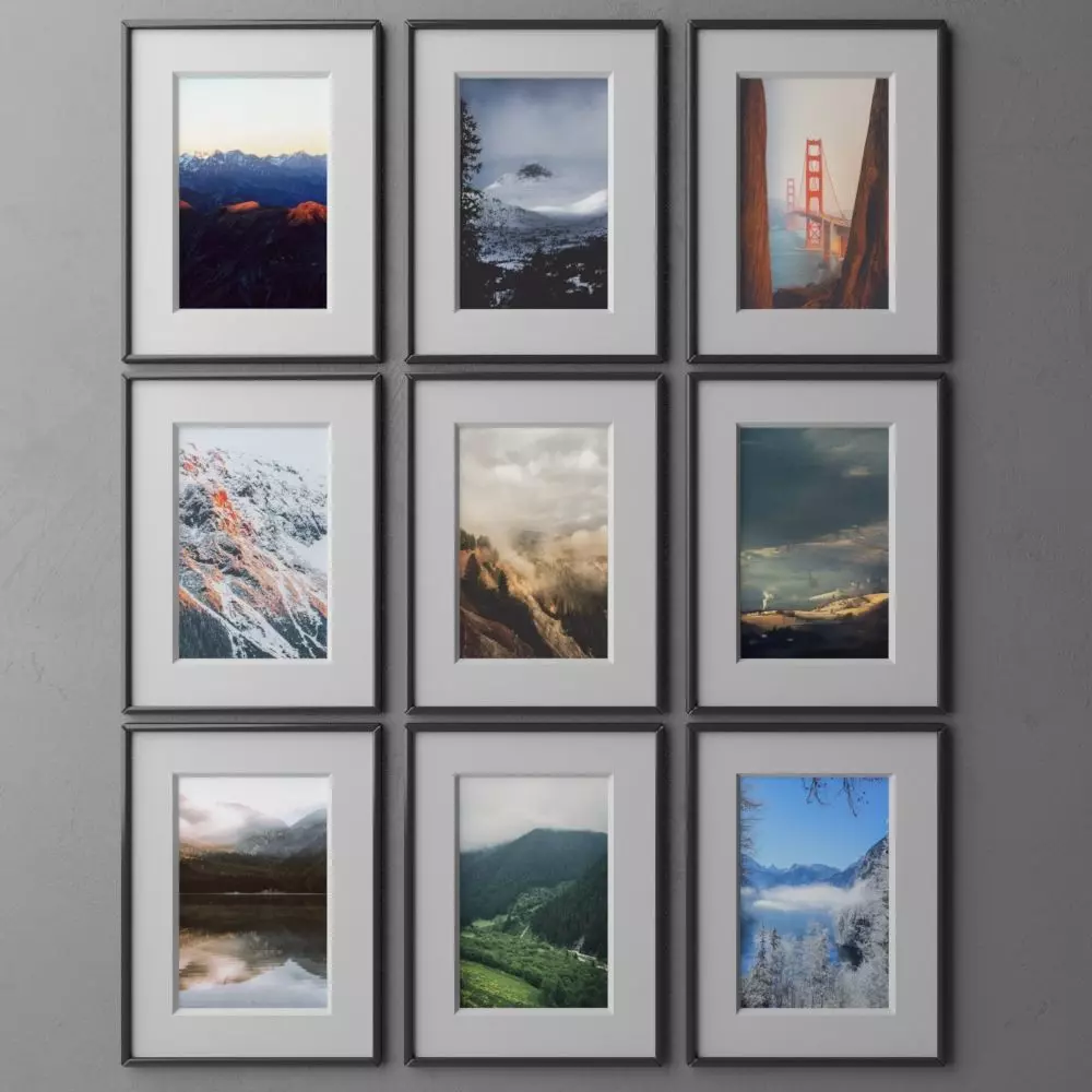 frame9 3x3 vert-30 3D model_0