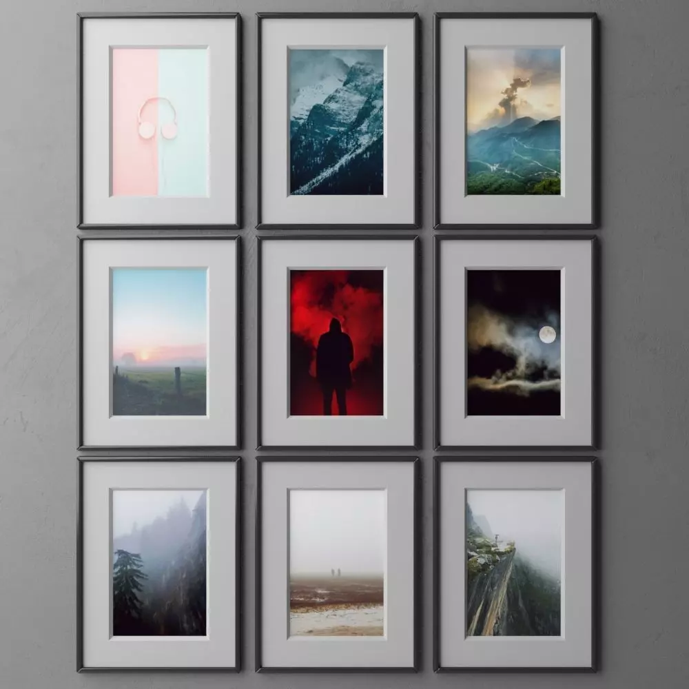 frame9 3x3 vert-40 3D model_0