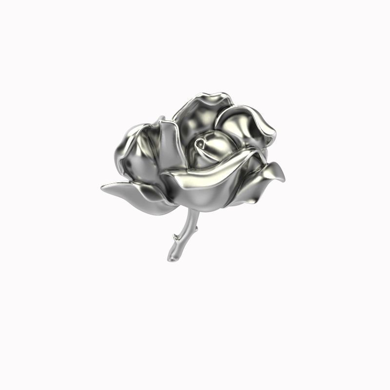 Pendant Rose ztl stl obj 3D print model_12