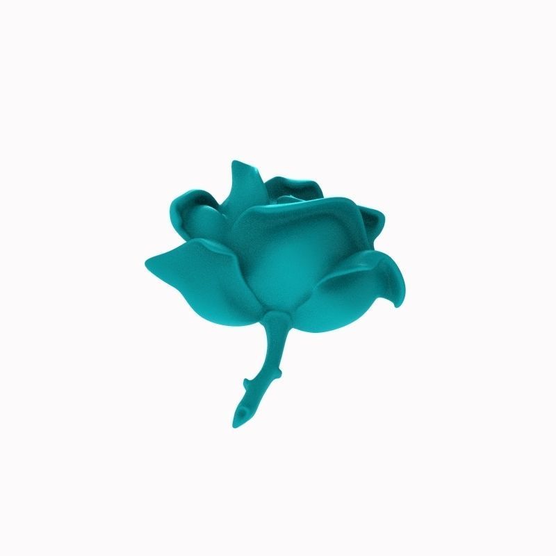 Pendant Rose ztl stl obj 3D print model_18