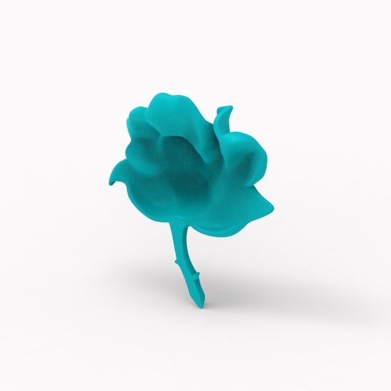 Pendant Rose ztl stl obj 3D print model_19
