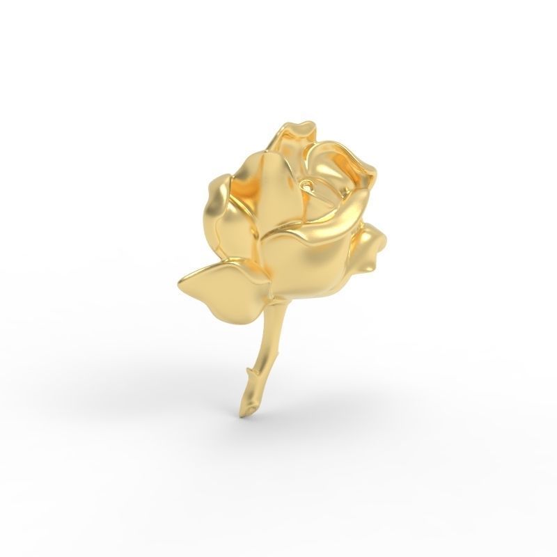 Pendant Rose ztl stl obj 3D print model_22