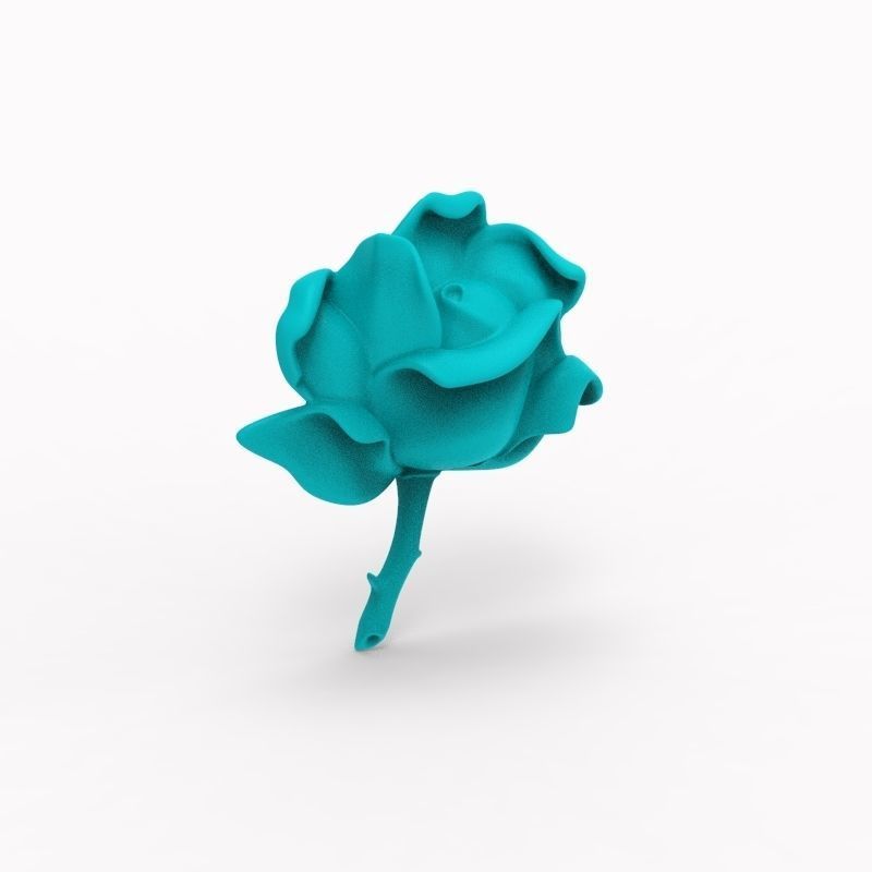 Pendant Rose ztl stl obj 3D print model_17