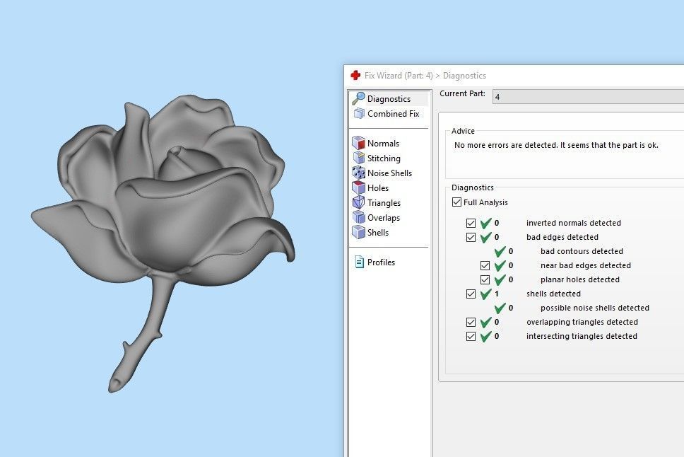 Pendant Rose ztl stl obj 3D print model_26