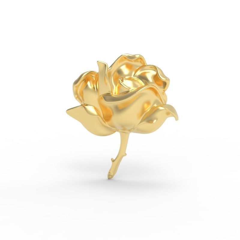 Pendant Rose ztl stl obj 3D print model_20