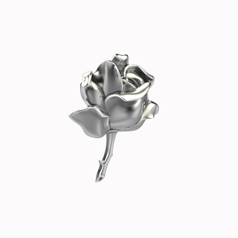 Pendant Rose ztl stl obj 3D print model_11
