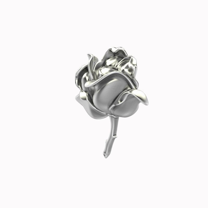 Pendant Rose ztl stl obj 3D print model_10