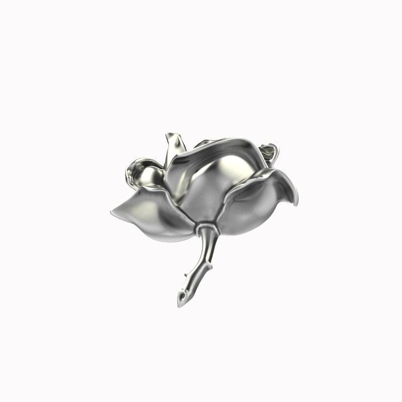 Pendant Rose ztl stl obj 3D print model_13