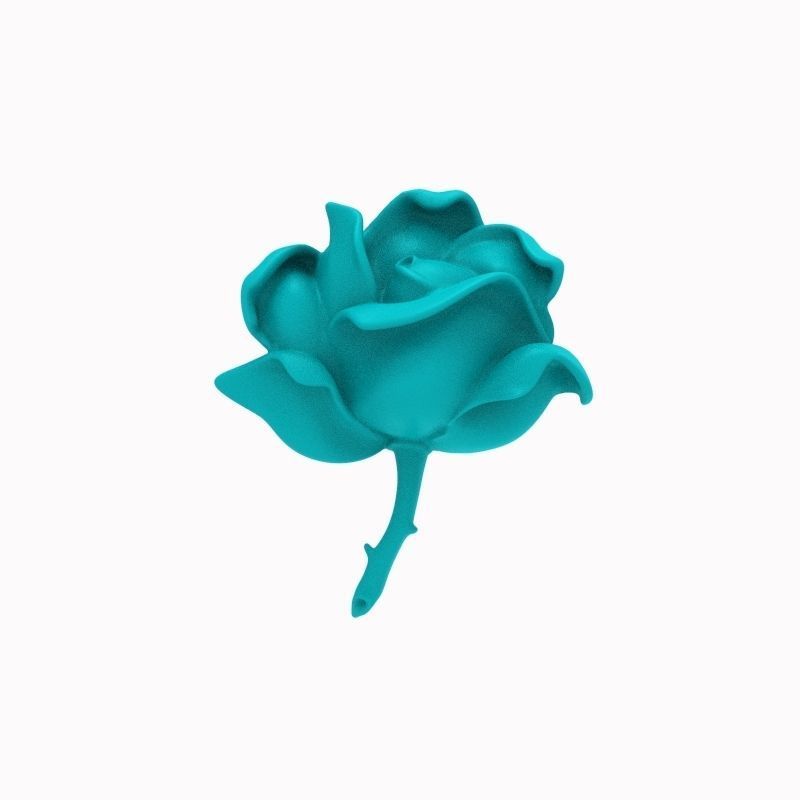 Pendant Rose ztl stl obj 3D print model_14