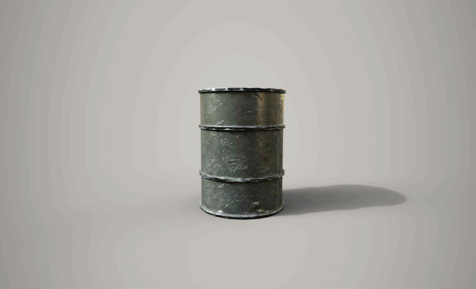 Oil Drums 3d Model Low-poly 3D model_6