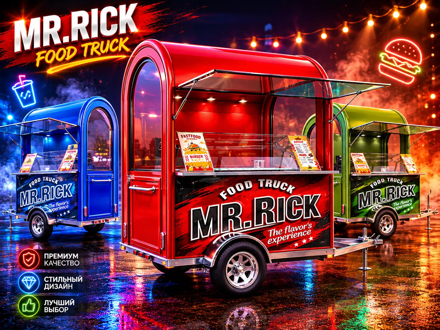 Fast food cart 3D model