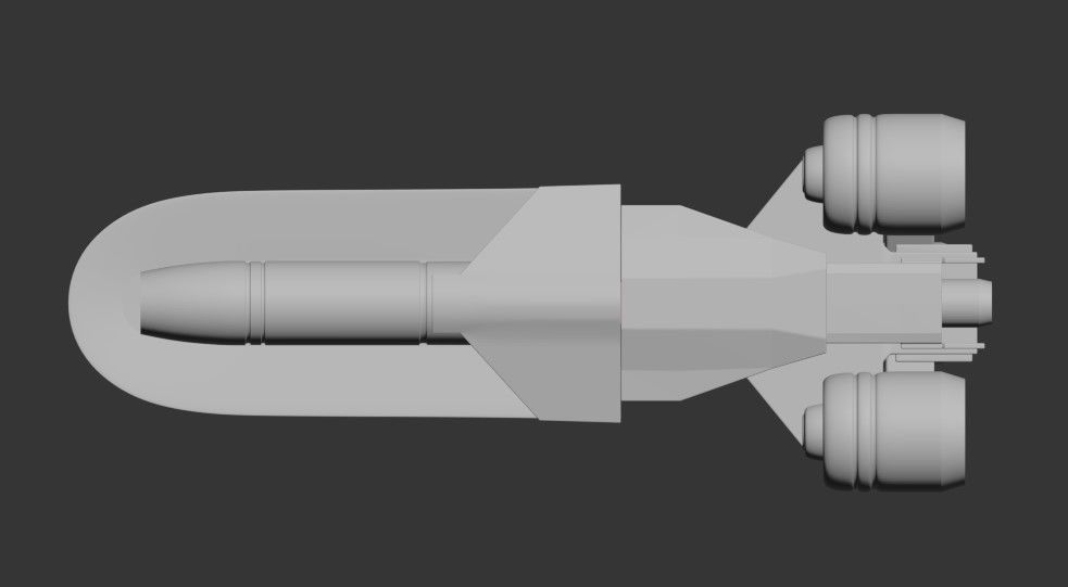 Star wars CSS-1 Corellian Star Shuttle 3D print model_5