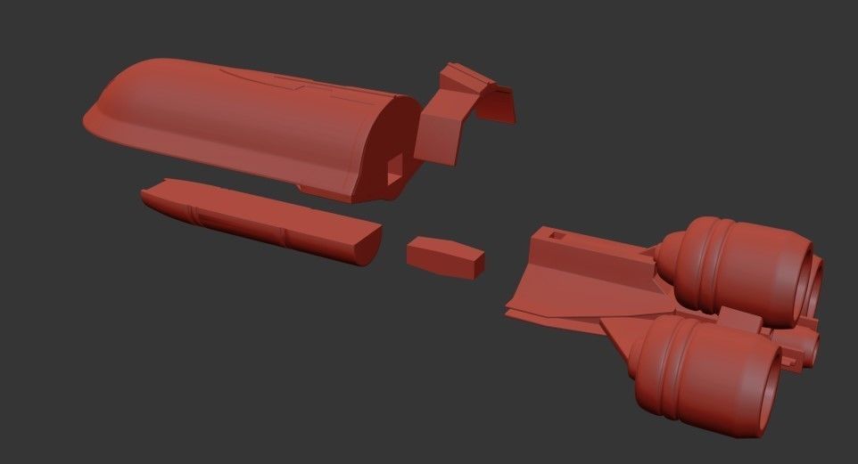 Star wars CSS-1 Corellian Star Shuttle 3D print model_13