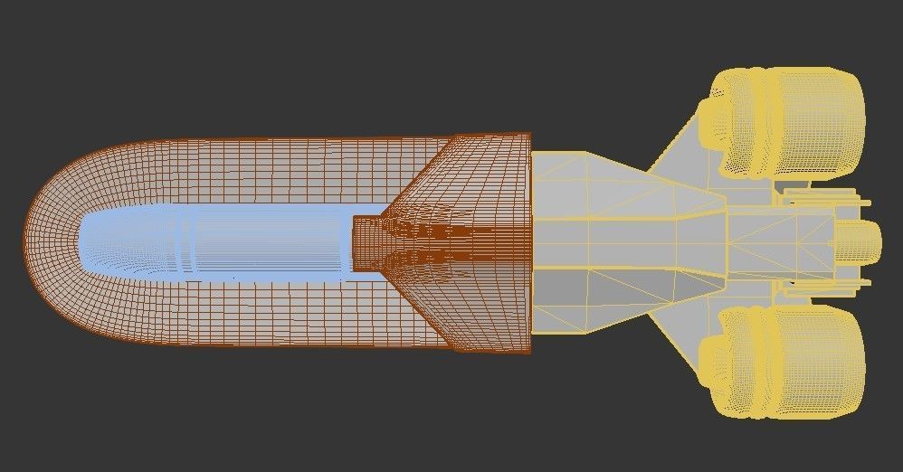 Star wars CSS-1 Corellian Star Shuttle 3D print model_11