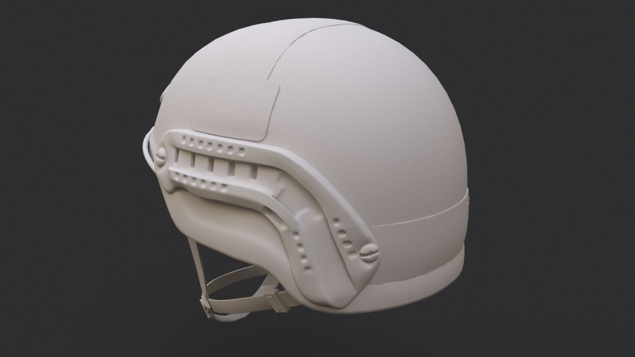 Ops Core Sentry mid cut military helmet urban tan 3D model_6
