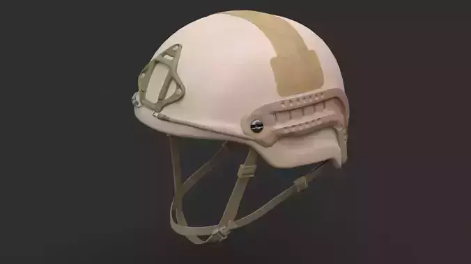 Ops Core Sentry mid cut military helmet urban tan 3D model