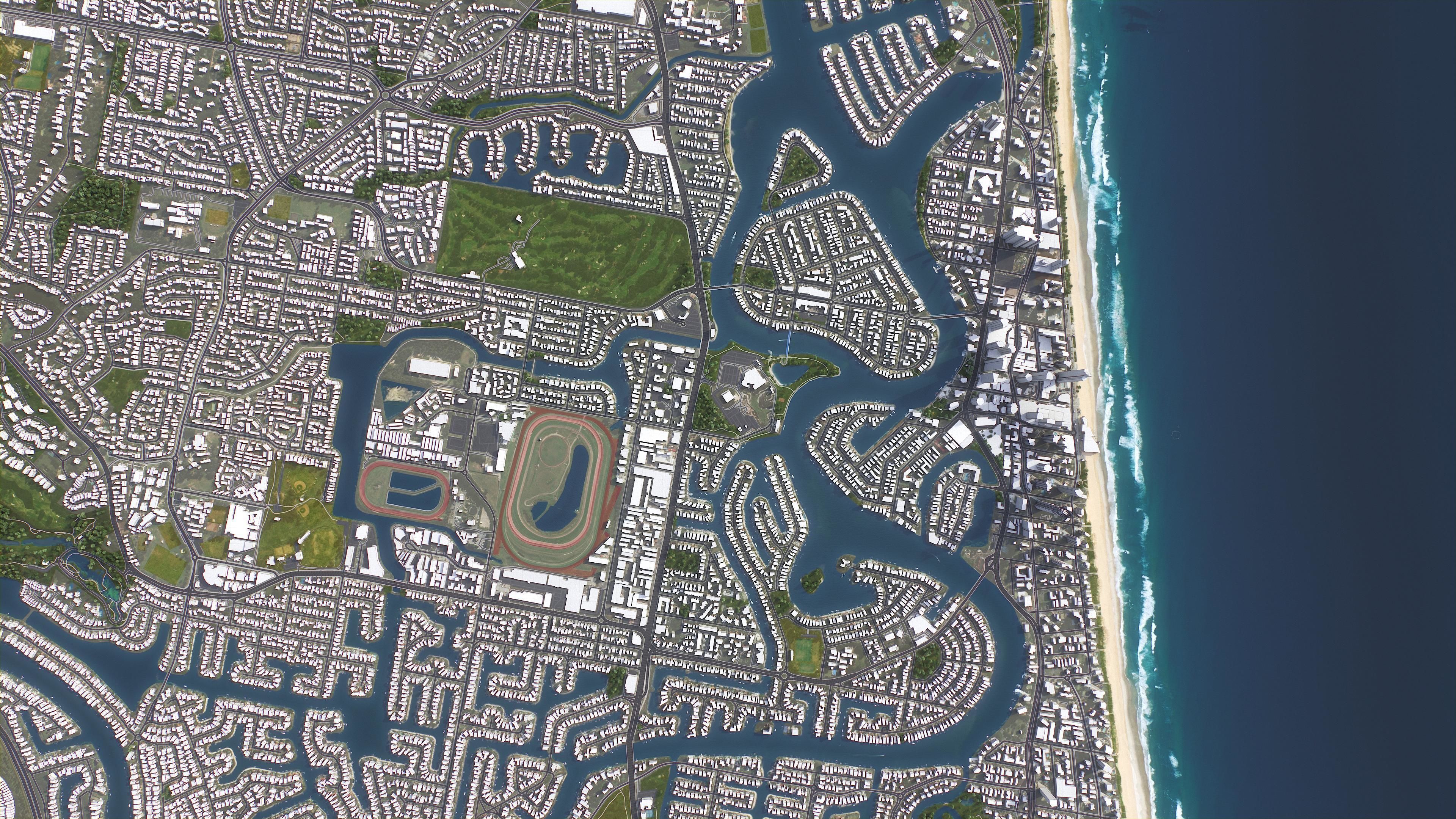 Surfers Paradise Low-poly 3D model_8