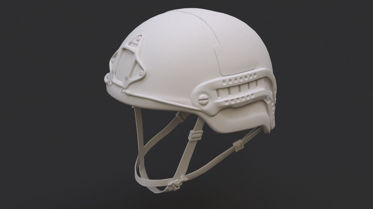 Ops Core Sentry mid cut military helmet foliage green 3D model_5