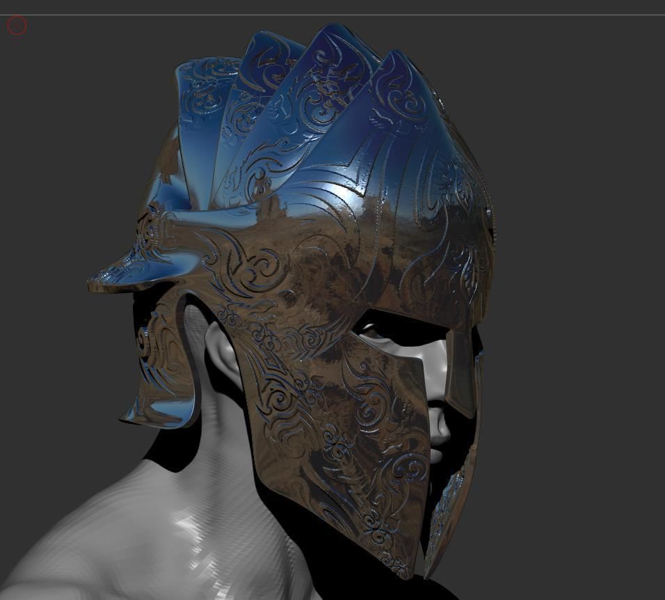 Elite Guardian Helmet Sculpt 3D model_11